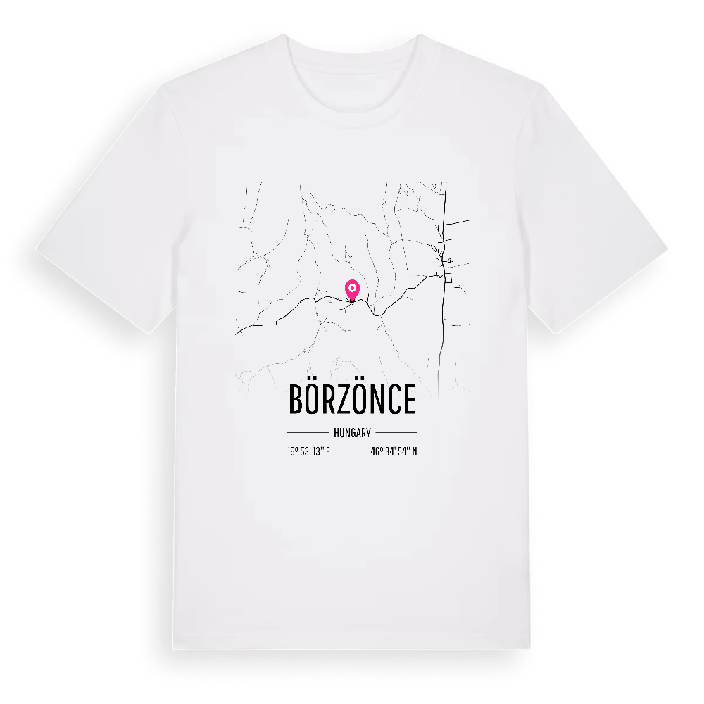 Börzönce karta t-shirt – White, i miljö