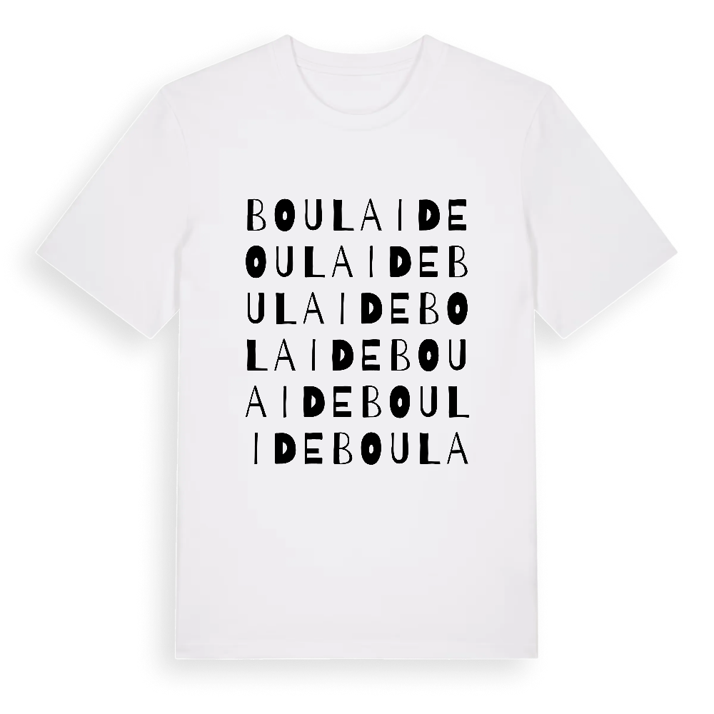 Boulaide ordlek t-shirt – White, i miljö