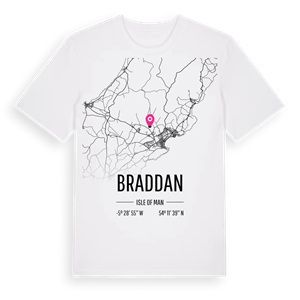 Braddan karta t-shirt – ekologisk bomull t-shirt från Pinshirt