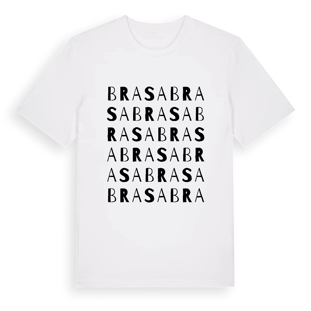 Brasa ordlek t-shirt – White, i miljö