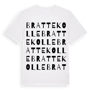 Brattekolle ordlek t-shirt – ekologisk bomull t-shirt från Pinshirt