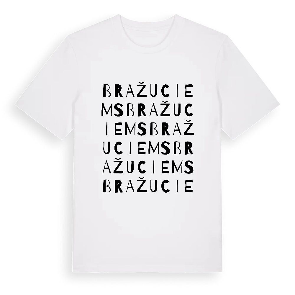 Bražuciems ordlek t-shirt – White, i miljö