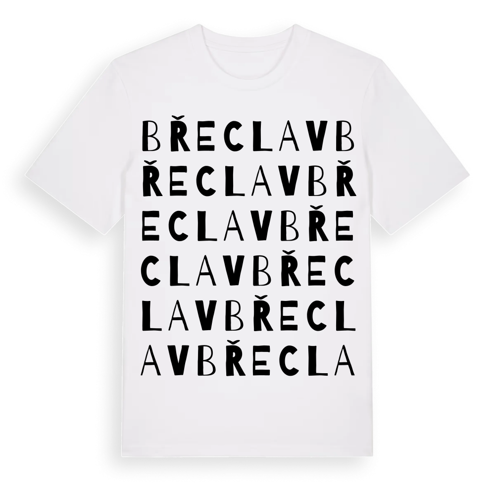 Břeclav ordlek t-shirt – White, i miljö