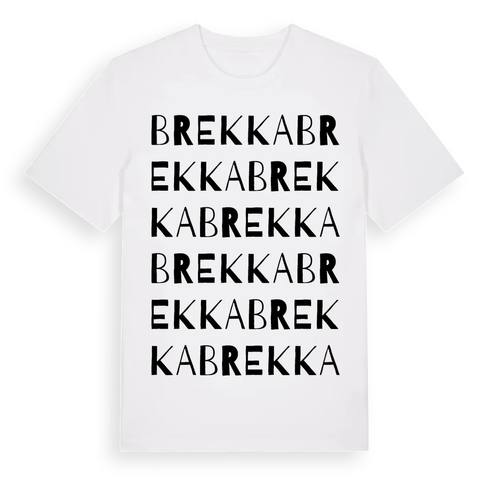 Brekka ordlek t-shirt i miljö