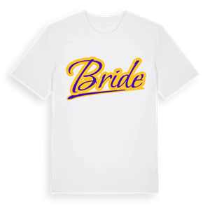 Bride baseball t-shirt – ekologisk bomull t-shirt från Pinshirt