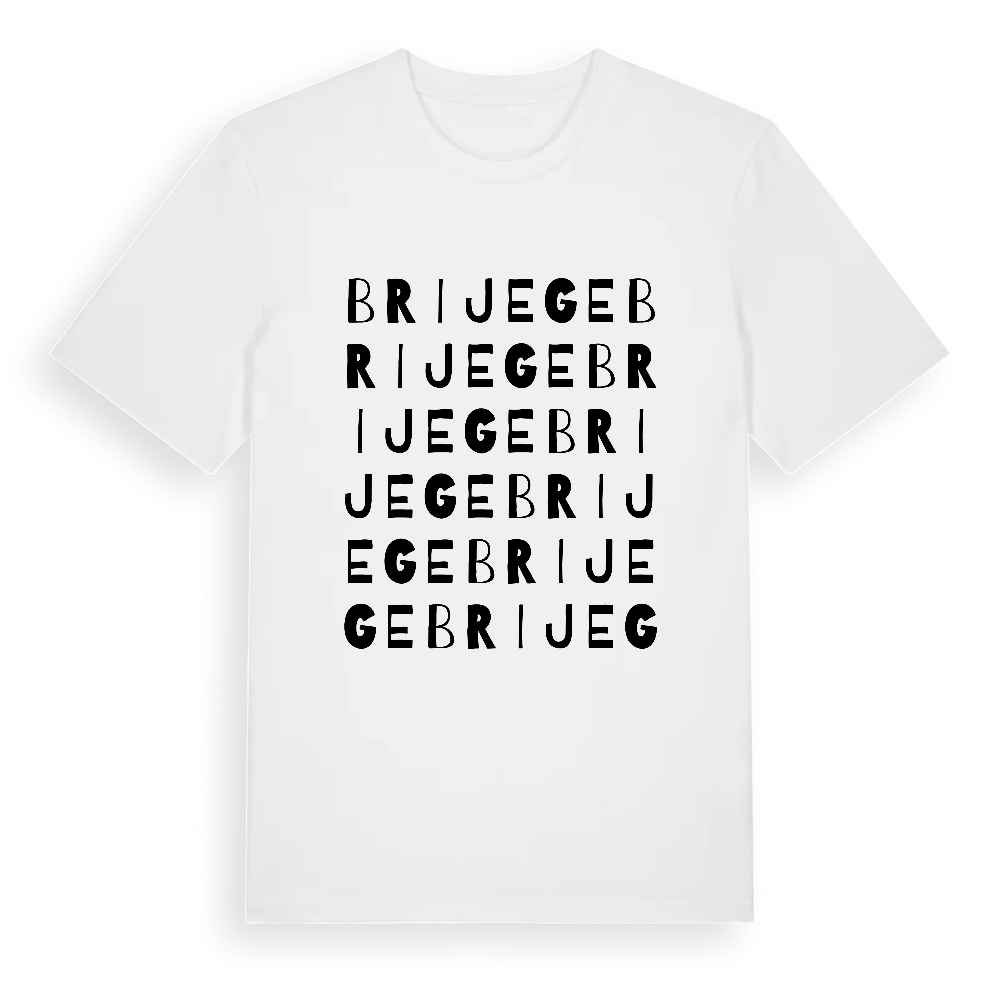 Brijege ordlek t-shirt – White, i miljö