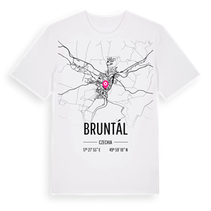 Bruntál karta t-shirt – ekologisk bomull t-shirt från Pinshirt