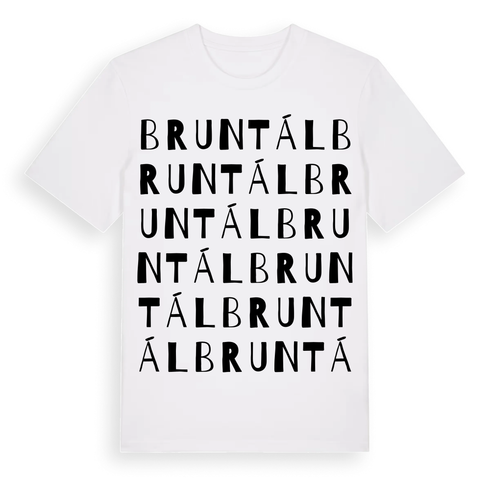 Bruntál ordlek t-shirt – White, i miljö