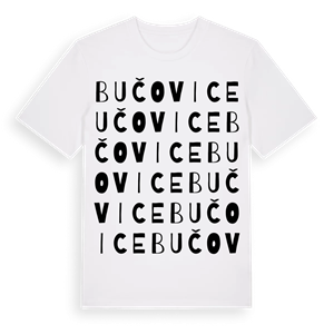 Bučovice ordlek t-shirt – ekologisk bomull t-shirt från Pinshirt