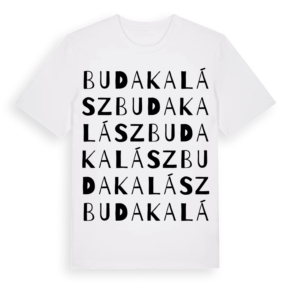 Budakalász ordlek t-shirt – White, i miljö