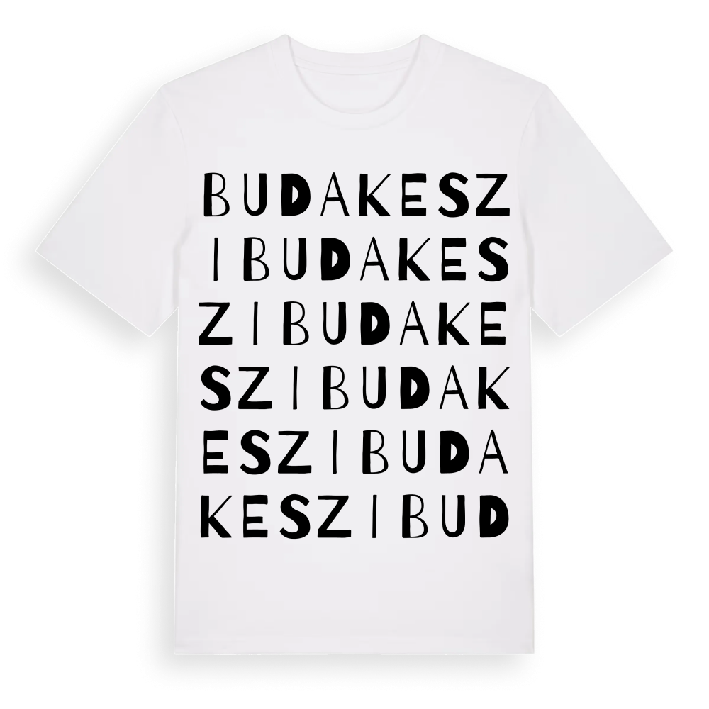 Budakeszi ordlek t-shirt – White, i miljö