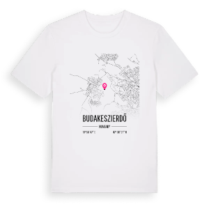 Budakeszierdő karta t-shirt – ekologisk bomull t-shirt från Pinshirt