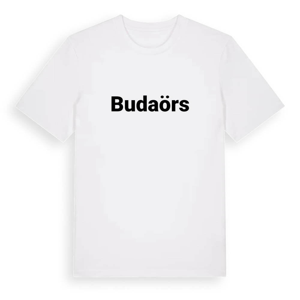 Budaörs fetstil t-shirt – White, i miljö