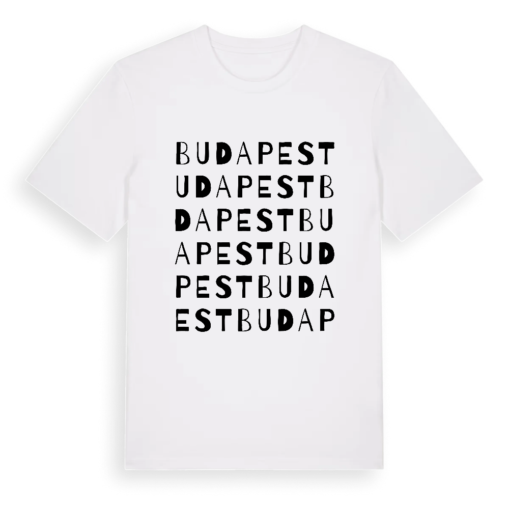 Budapest ordlek t-shirt – White, i miljö