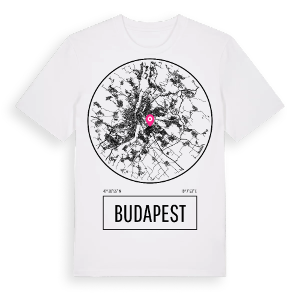 Budapest t-shirt – ekologisk bomull t-shirt från Pinshirt