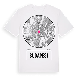 Budapest t-shirt – ekologisk bomull t-shirt från Pinshirt