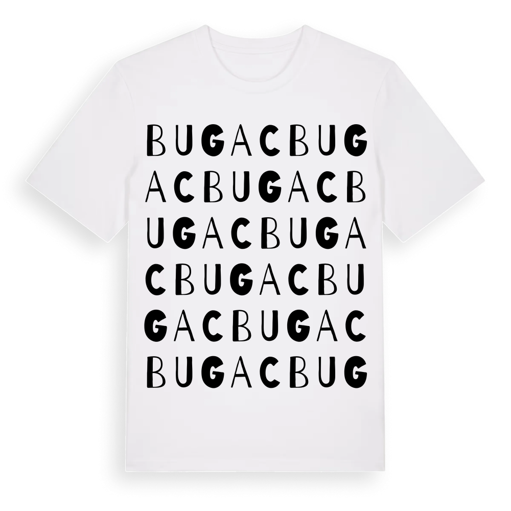 Bugac ordlek t-shirt – White, i miljö
