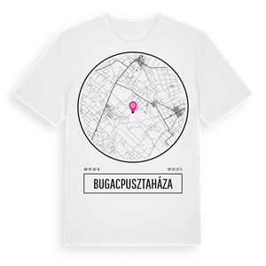 Bugacpusztaháza t-shirt – ekologisk bomull t-shirt från Pinshirt