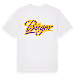 Búger baseball t-shirt – ekologisk bomull t-shirt från Pinshirt