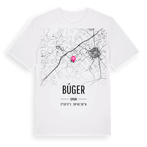 Búger karta t-shirt – ekologisk bomull t-shirt från Pinshirt