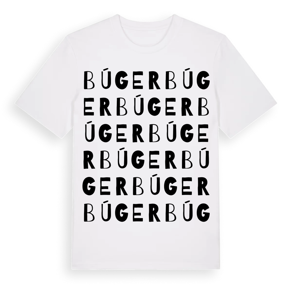 Búger ordlek t-shirt – White, i miljö