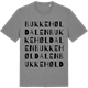 Mid Heather Gray t-shirt med Bukkehøldalen ordlek t-shirt