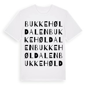 Bukkehøldalen ordlek t-shirt – ekologisk bomull t-shirt från Pinshirt