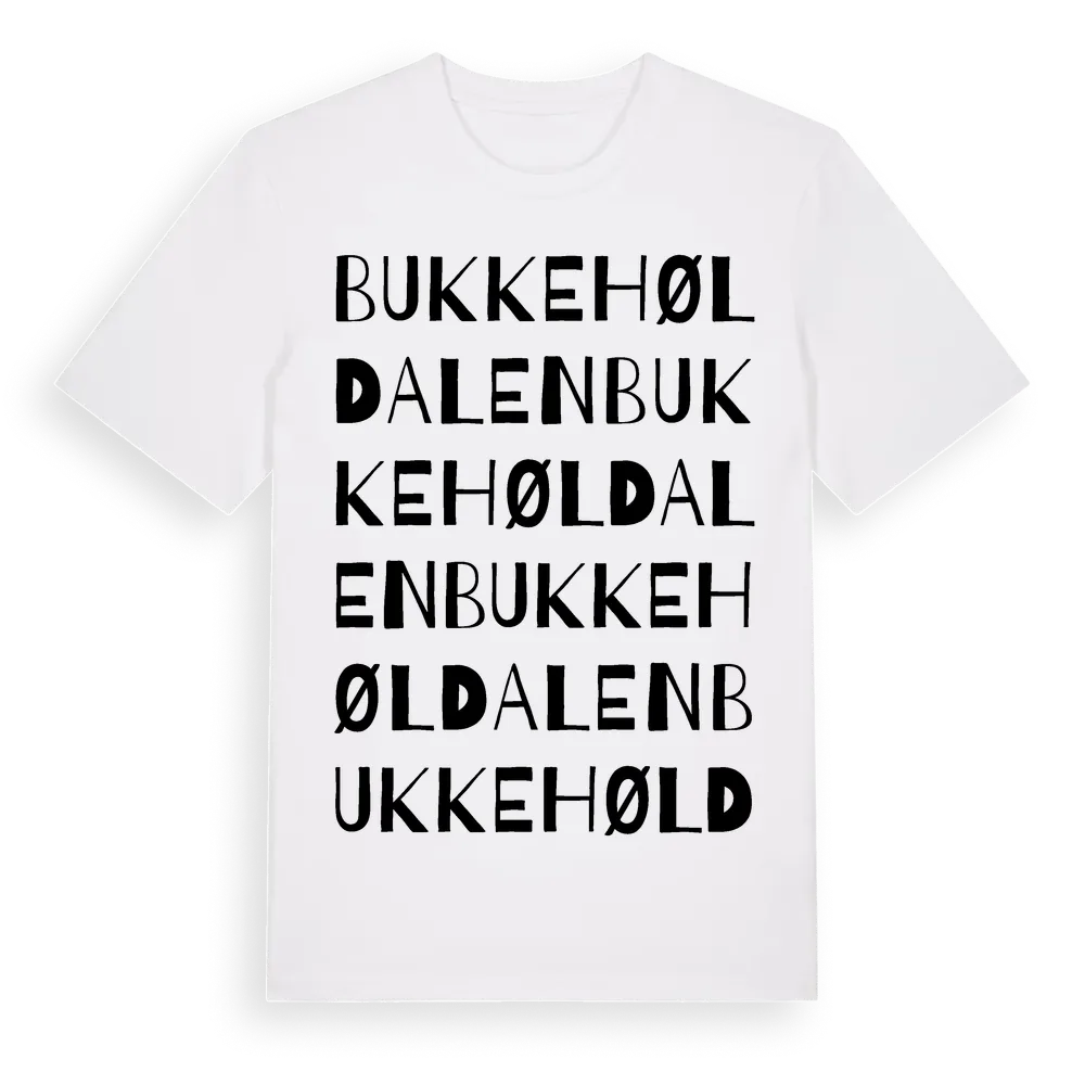 Bukkehøldalen ordlek t-shirt i miljö