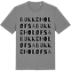 Mid Heather Gray t-shirt med Bukkeholøfsa ordlek t-shirt