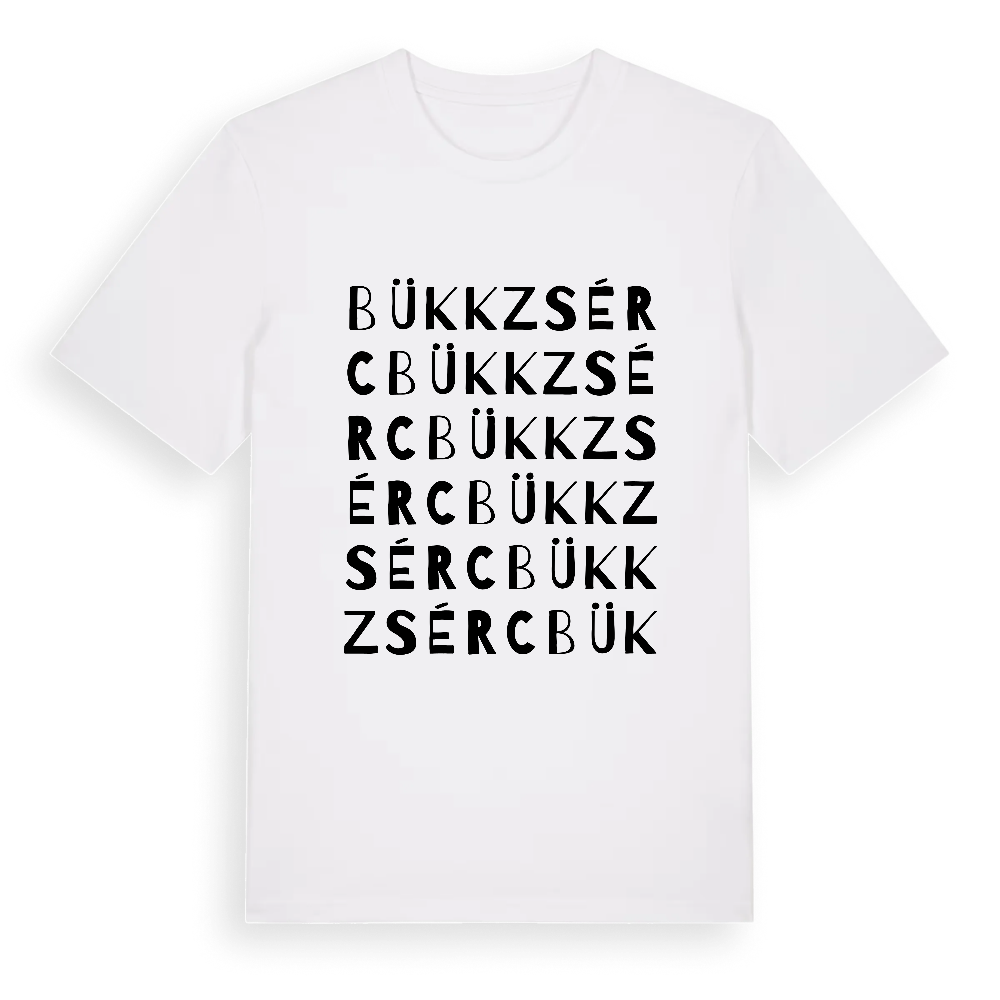 Bükkzsérc ordlek t-shirt – White, i miljö