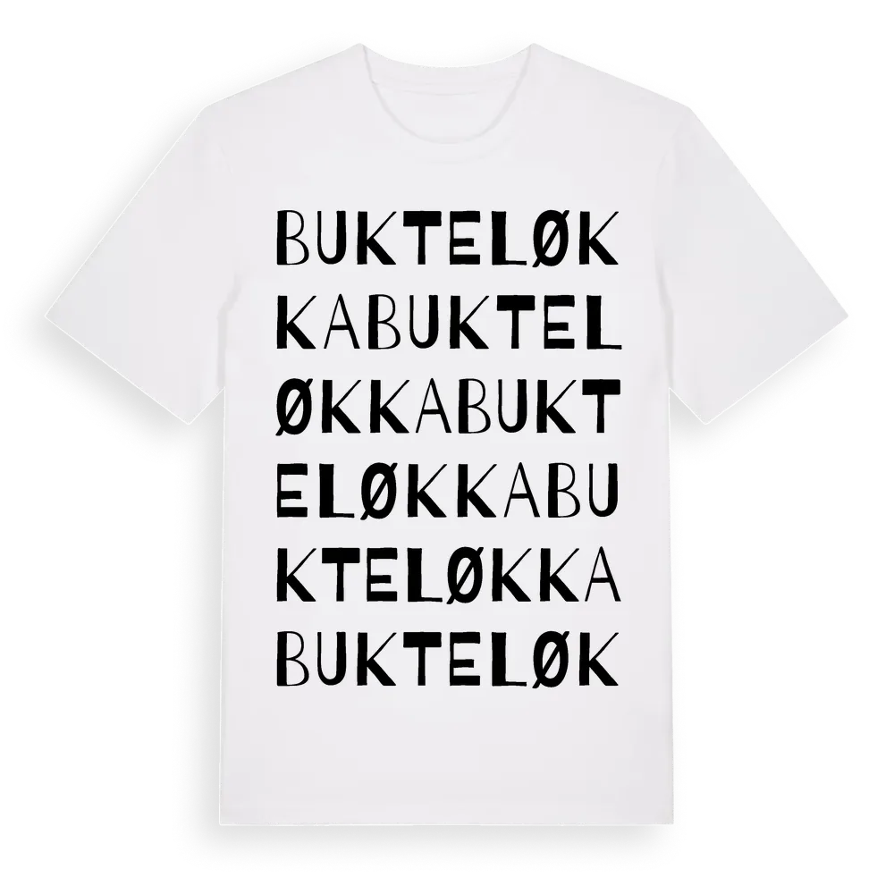 Bukteløkka ordlek t-shirt i miljö