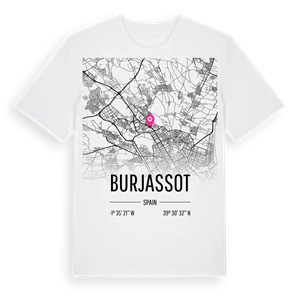 Burjassot karta t-shirt – ekologisk bomull t-shirt från Pinshirt