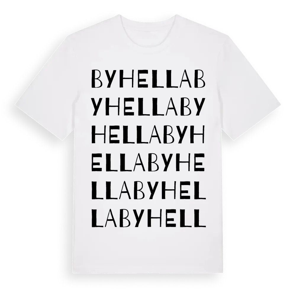 Byhella ordlek t-shirt i miljö