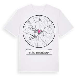 Bystřice nad Pernštejnem t-shirt – ekologisk bomull t-shirt från Pinshirt