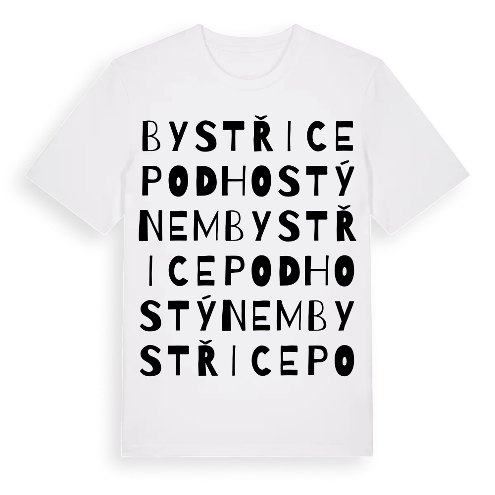 Bystřice pod Hostýnem ordlek t-shirt – White, i miljö