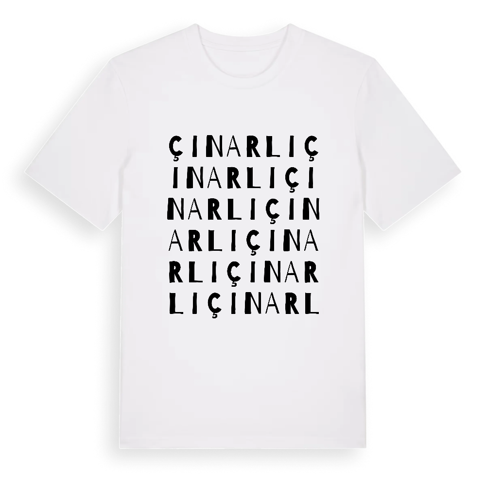 Çınarlı ordlek t-shirt – White, i miljö