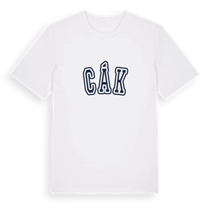 Cák college t-shirt – ekologisk bomull t-shirt från Pinshirt