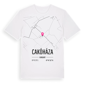 Cakóháza karta t-shirt – ekologisk bomull t-shirt från Pinshirt