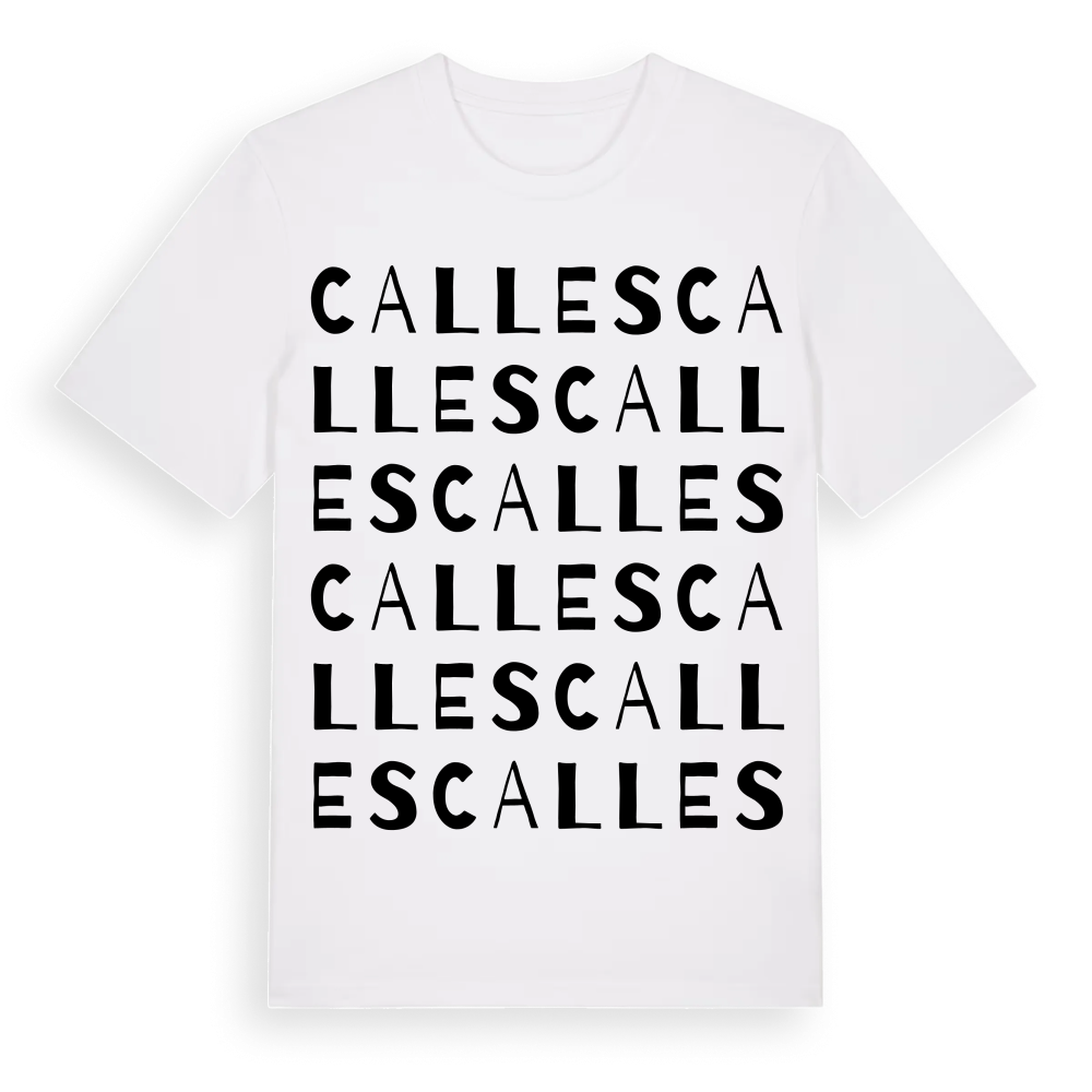 Calles ordlek t-shirt – White, i miljö