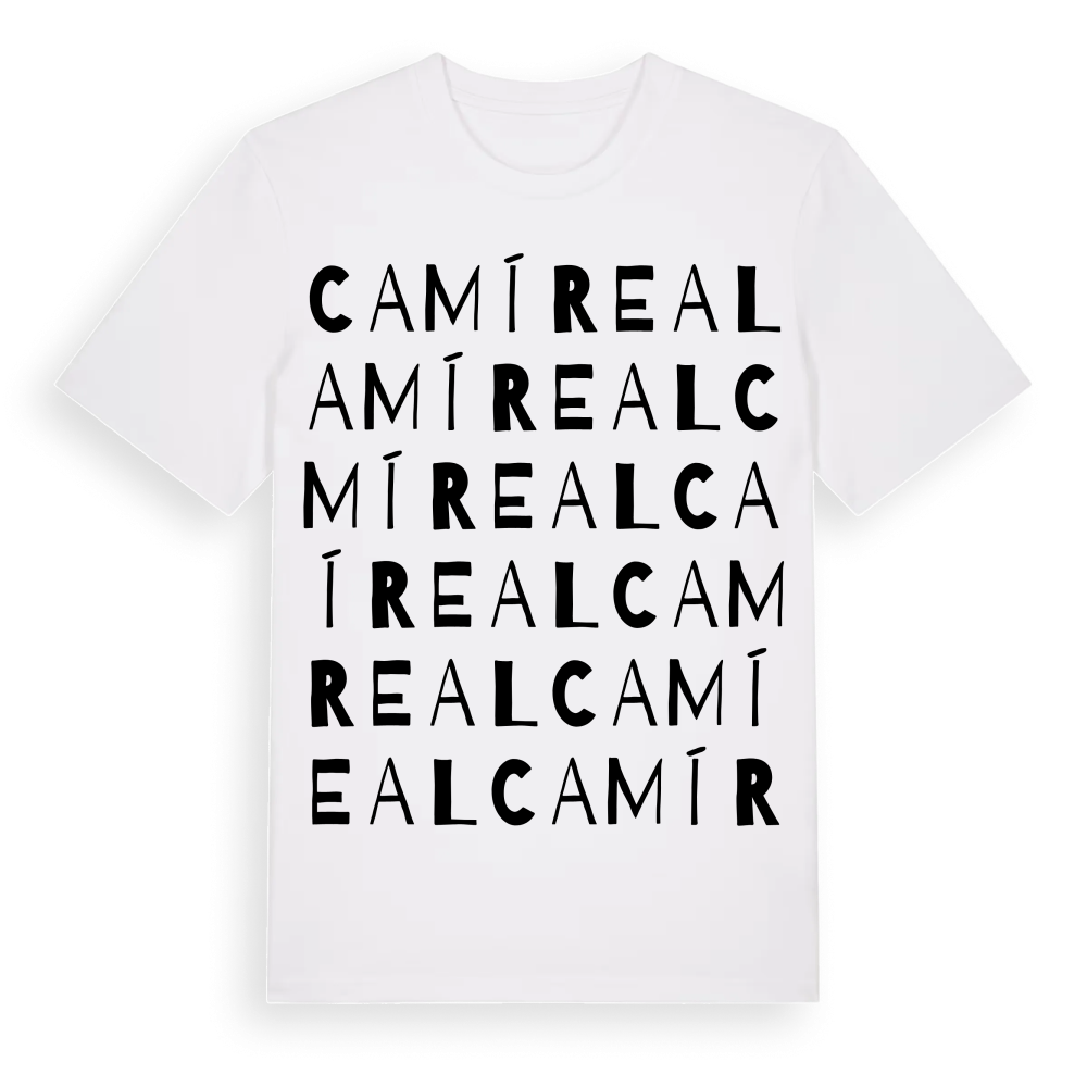 Camí Real ordlek t-shirt – White, i miljö