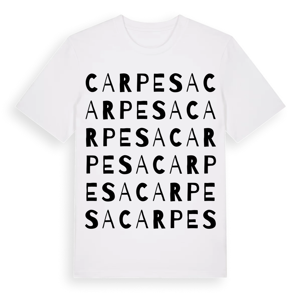 Carpesa ordlek t-shirt – White, i miljö