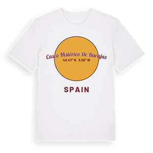 Casco Histórico de Barajas cirkel t-shirt – ekologisk bomull t-shirt från Pinshirt