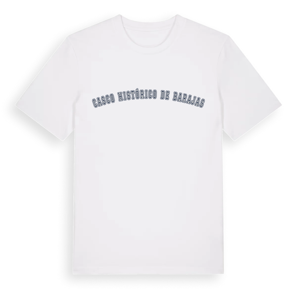 Casco Histórico de Barajas college t-shirt – White, i miljö