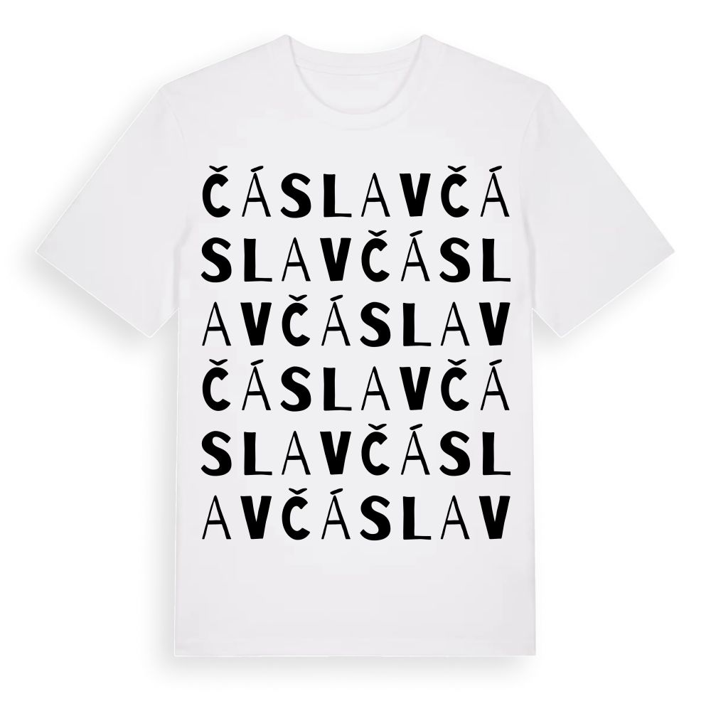 Čáslav ordlek t-shirt – White, i miljö