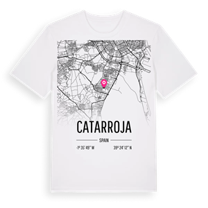 Catarroja karta t-shirt – ekologisk bomull t-shirt från Pinshirt