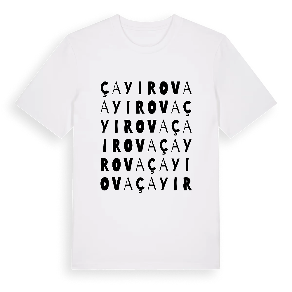 Çayırova ordlek t-shirt – White, i miljö
