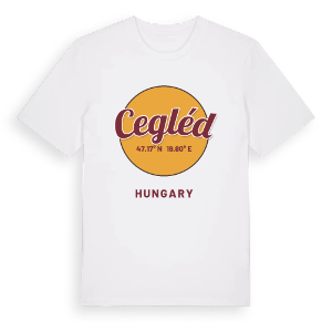 Cegléd cirkel t-shirt – ekologisk bomull t-shirt från Pinshirt