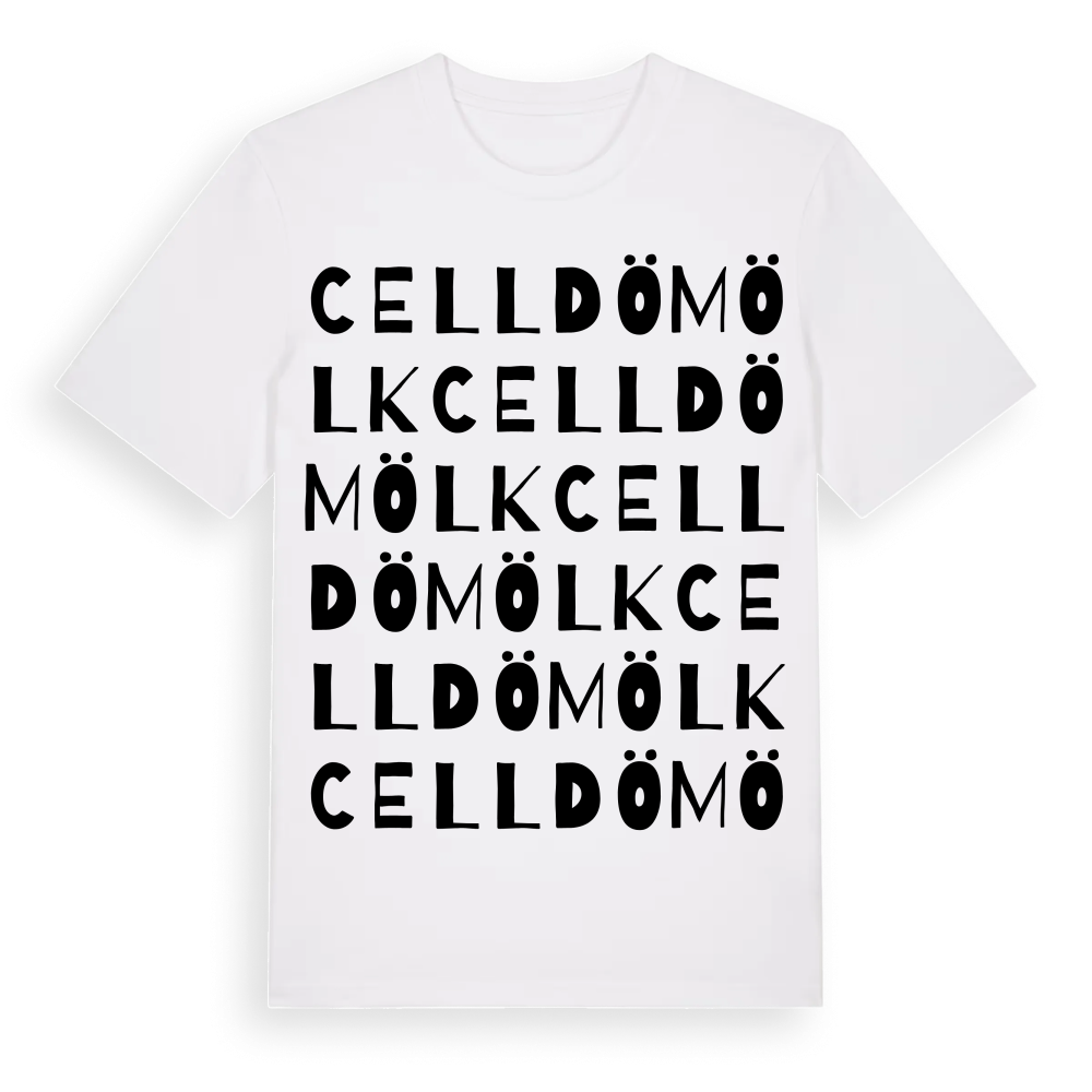Celldömölk ordlek t-shirt – White, i miljö