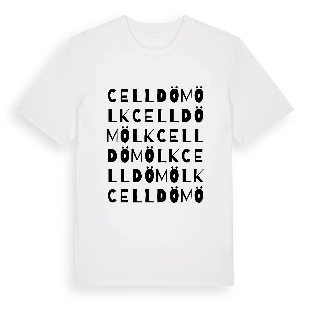 Celldömölk ordlek t-shirt – White, i miljö