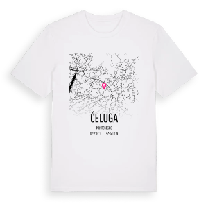 Čeluga karta t-shirt – ekologisk bomull t-shirt från Pinshirt